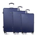 PARA JOHN Abs Hard Trolley Luggage Set, Navy - 288564