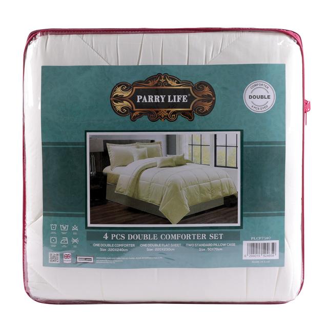 PARRY LIFE 4 Pcs  Comforter 1 Double Comforter, 1 Double Flat Sheet ,2 Standard Pillow Case - SW1hZ2U6NDE3ODgw