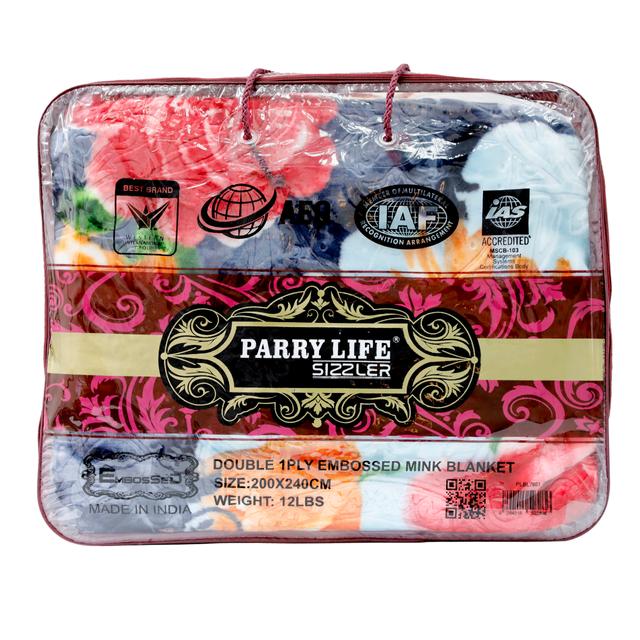 لحاف (بطانية) 200×240 سم PARRY LIFE 1 Ply Embosed Blanket - SW1hZ2U6NDE3MDAz