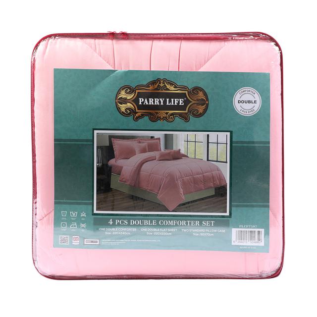 PARRY LIFE 4 Pcs  Comforter 1 Double Comforter, 1 Double Flat Sheet ,2 Standard Pillow Case - SW1hZ2U6NDE3ODYw