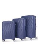 PARA JOHN Bricks 3 Pcs Trolley Luggage Set, Navy - SW1hZ2U6NDA3NzE5