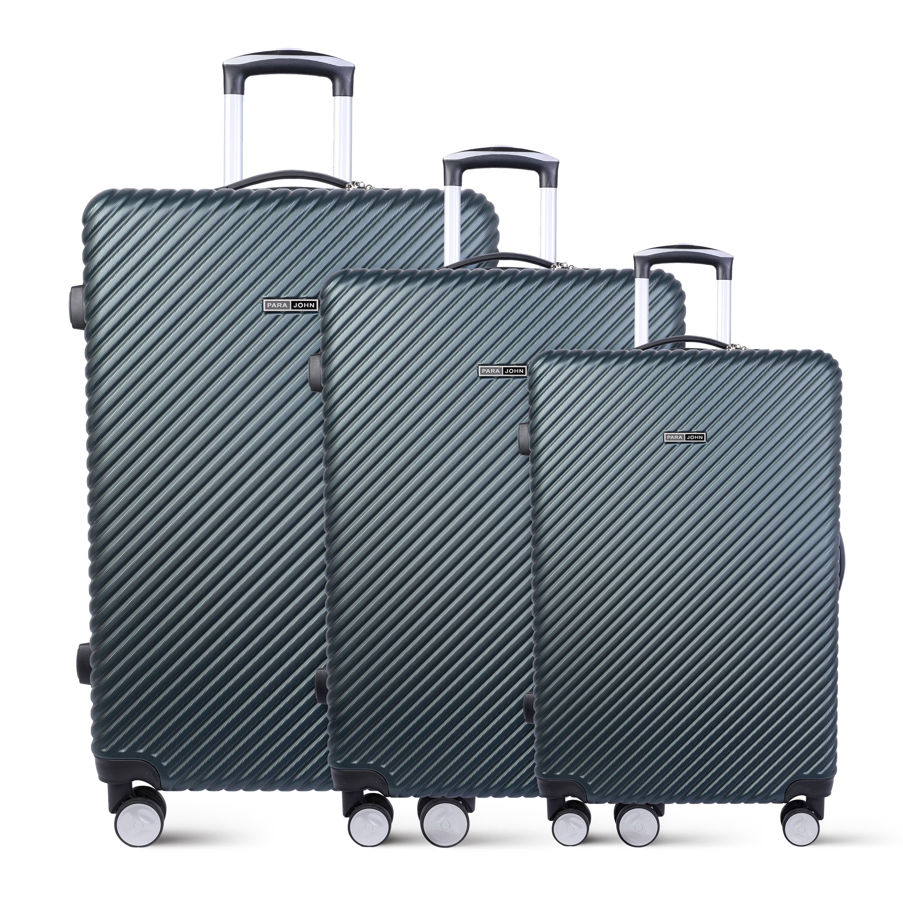 PARA JOHN Travel Luggage Suitcase Set of 3 - Trolley Bag,Carry On Hand Cabin Luggage Bag