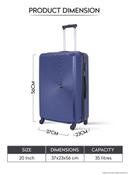 PARA JOHN Single Size, Cabin Carry 20" Check-in luggage trolley - SW1hZ2U6NDM2NTI3