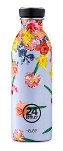 قنينة ماء معدنية - 500 مل - زهور ملونة - URBAN Bottle Floral (500ml) Lightest Insulated Stainless Steel Water Bottle, Eco-Friedly Reusable BPA - 24Bottles