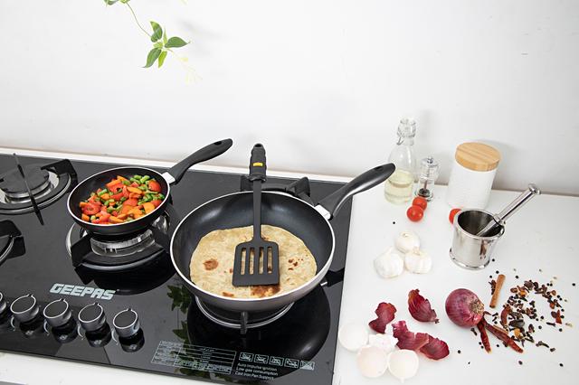 Royalford Frying Pan Deluxe Value Set - Portable Non-Stick Coating With Cool Touch Handle - SW1hZ2U6Mzg1Mjg1