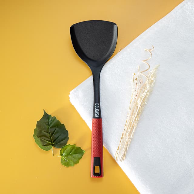 Delcasa Professional Nylon Turner - Ultra Stylish Heat Resistant Turner/Fish Slice With Long Handle