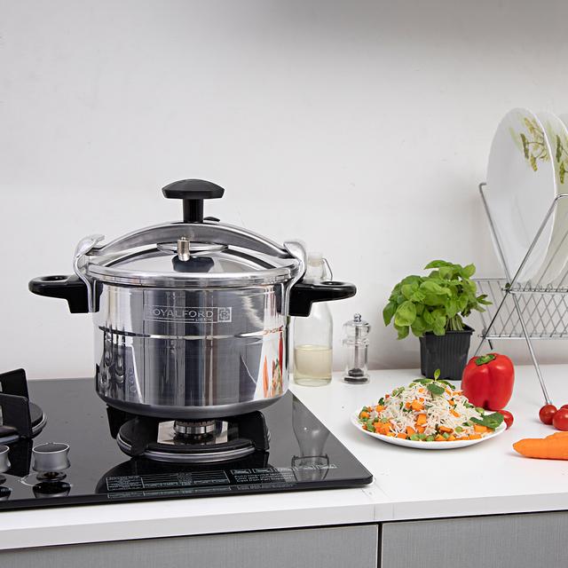 قدر ضغط المنيوم (طنجرة) 9 لتر Royalford Aluminium Pressure Cooker - SW1hZ2U6MzgwNDM1