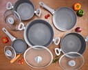 Royalford 9Pcs Smart Aluminium Cookware Set - Durable Marble Coating, High-Quality Forged Aluminium - 171372