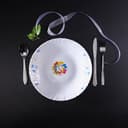 صحن تقديم زجاجي أوبال 10.5 بوصة Royalford - 10.5" Opal Ware Dinner Plate - Soup Plates Pasta Plates