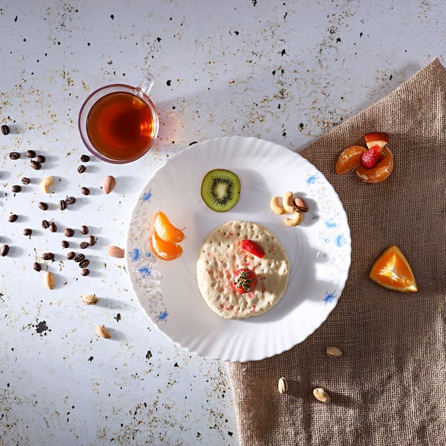 صحن تقديم زجاجي أوبال 10.5 بوصة Royalford - 10.5" Opal Ware Dinner Plate - Soup Plates Pasta Plates