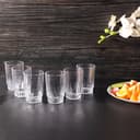 Royalford 6Oz 6Pcs Glass Tumber - Water Cup Drinking Glass