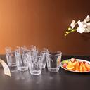 Royalford RF1097-GT6 8oz 6Pcs Glass - Water Cup Drinking Glass | Microwave & Dishwasher Safe | Ideal for Party, Picnic, BBQ, Camping, Garden & more - SW1hZ2U6NDAzNDQw