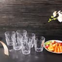 طقم أكواب ماء زجاجية 6 قطع بسعة 250 مل رويال فورد Royalford Water Cup Drinking Glass - 176480