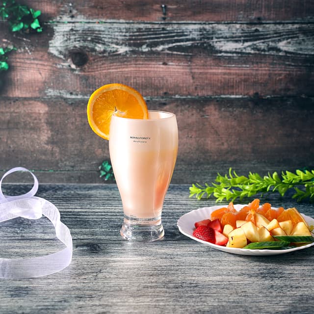 Royalford 400Ml Acrylic Glass 4Pcs Set, 4Pieces - Water Cup Drinking Glass