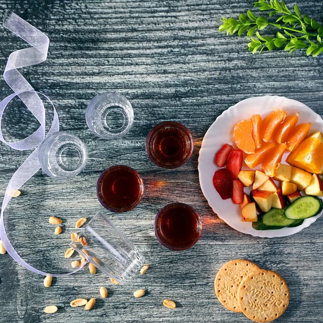 Royalford 6Oz 6Pcs Glass Tumber - Water Cup Drinking Glass