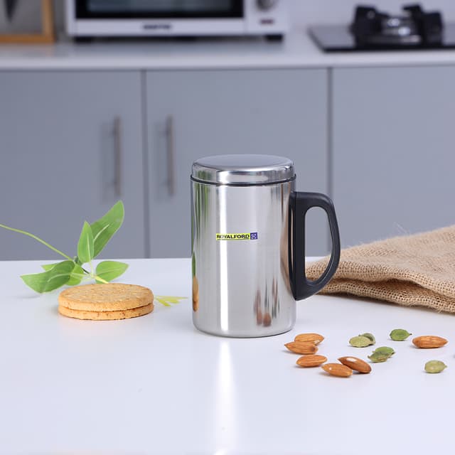 كوب سفر معدني - 350 مل  Stainless Steel Travel Mug - Royalford