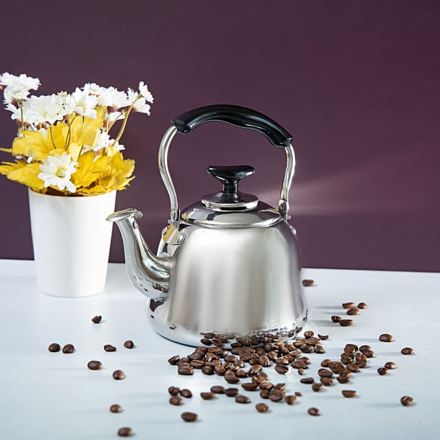 ابريق شاي ستانلس ستيل 1.5 لتر Royalford 1.5L Stainless Steel Whistling Kettle - 164955