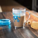 Royalford 350Ml Acrylic Cup With Lid - Large Coffee Mug, Floral Design, Durable, Safe & Lightweight