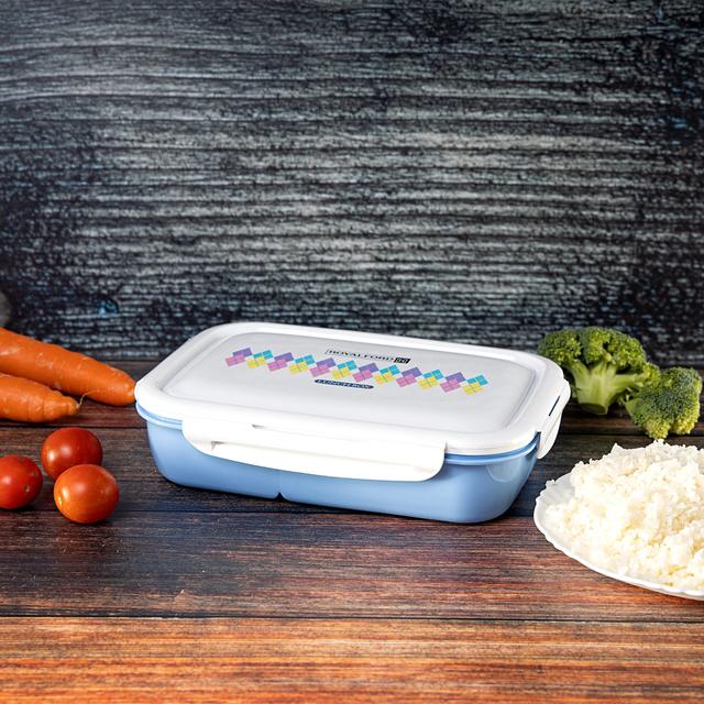 Royalford Air Tight Lunch Box - Compact Leak-Proof & Airtight Lid Rectangular Food Storage Container - SW1hZ2U6MzkxMjQ3