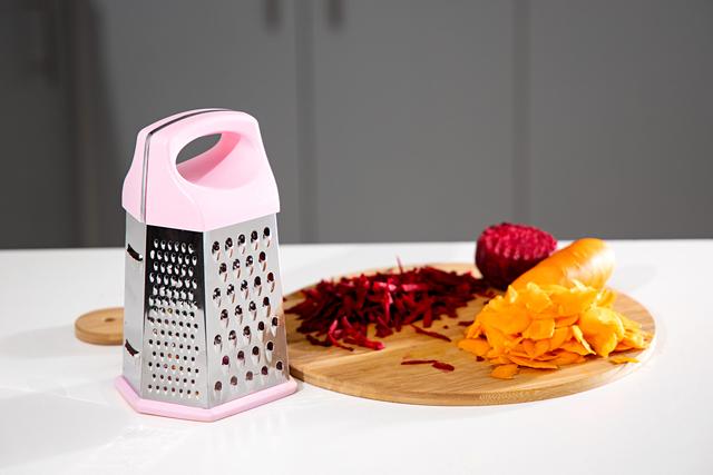 Delcasa Stainless Steel Hexagon Grater, DC1171 | 6 Side Grate, Slice And Zest | Sharp Blade & Easy Grip Handle | Best For Parmesan Cheese, Vegetables, Ginger - SW1hZ2U6NDI2MDQx