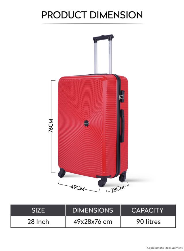 شنطة سفر قياس 28 بوصة لون أحمر PARA JOHN Single Size, 28" Checked-in luggage trolley - SW1hZ2U6NDM2NTYx