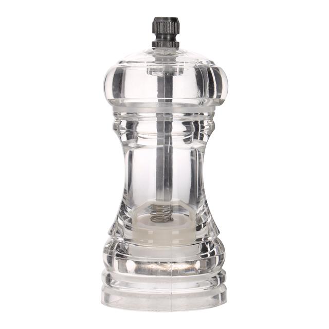 مطحنة توابل يدوية - 4.5 بوصة - شفاف Acrylic Pepper Mill with Grinder - SW1hZ2U6MzY2MzA5