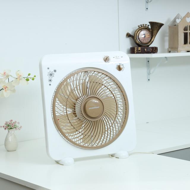 Olsenmark Box Fan, 12 Inch - 3 Speed Setting - 5 Leaf Strong Blade - Timer Function - SW1hZ2U6NDM0NjU1