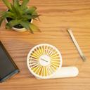 Olsenmark Rechargeable Mini Fan - Personal Portable Fan with 3 Speed Options - | Led Flash Light | Up to 4 Hours Working with 1200 MAH Battery | Quiet USB Travel Fan for Office, Home and Outdoors Use - SW1hZ2U6Mzg4NjY2