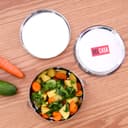 Delcasa S/S Lunch Box With Plate/14cm 1X36