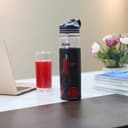 Delcasa 700 Ml Water Bottle -Portable Transparent Body Reusable Water Bottle Wide Mouth With Straw - SW1hZ2U6NDAxOTU3