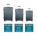 PARA JOHN Travel Luggage Suitcase Set of 3 - Trolley Bag, Carry On Hand Cabin Luggage Bag - SW1hZ2U6NDA3NzU3