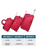 طقم شنط دافل قماش 20/23/26 انش ثلاث قطع بارا جون أحمر PARA JOHN Duffle Bag Set - SW1hZ2U6NDE5MTUy