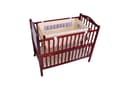 سرير للأطفال خشبي مع ناموسية Coffee Wooden Bed With Cradle And Mosquito Net - Baby Plus - 183581