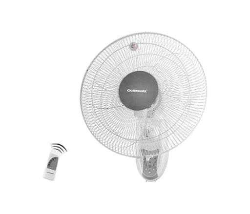 Olsenmark Wall Fan With Remote, 16 Inch -3 Speed Setting - Powerful Motor - Timer Function - Cooling