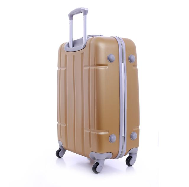 PARA JOHN Abs Hard Trolley Luggage Set, Gold - SW1hZ2U6MzY1MTE1