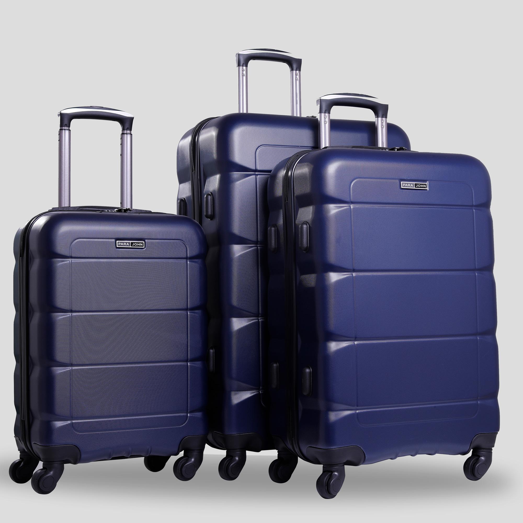 PARA JOHN Sphinx 3 Pcs Trolley Luggage Set, Navy