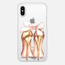 كفر آيفون نسائي  Casetify - Snap Case Golden Heels for iPhone XS/X - SW1hZ2U6MzYwMDM3