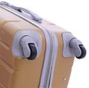 طقم حقائب سفر 3 حقائب مادة ABS بعجلات دوارة (20 ، 24 ، 28) بوصة ذهبي PARA JOHN - Abs Hard Trolley Luggage Set, Gold - SW1hZ2U6MzY1MTE3