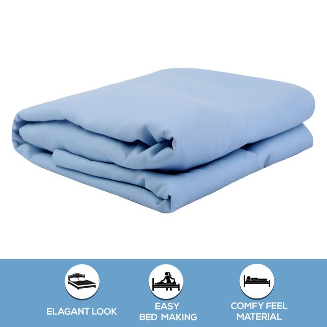 PARRY LIFE Fitted Sheet - SINGLE FITTED SHEET with 2 Pillow Cover 50x70 - 125 GSM MICRO FABRIC 180x220 - SW1hZ2U6NDE3NzA0