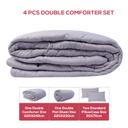PARRY LIFE 4 Pcs  Comforter 1 Double Comforter, 1 Double Flat Sheet ,2 Standard Pillow Case - SW1hZ2U6NDE3NzUy
