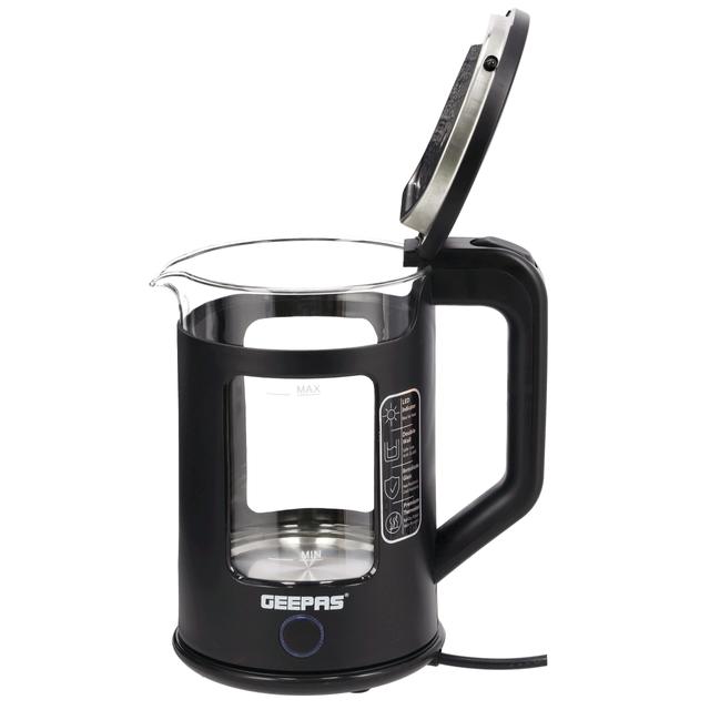 غلاية ماء كهربائية زجاجية بسعة 1.7 لتر Geepas Double Layer Glass Kettle - SW1hZ2U6NDMzNDI4