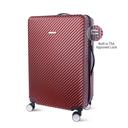 PARA JOHN Abs Hard Trolley Luggage Set, Burgundy - SW1hZ2U6MzY1NjAz