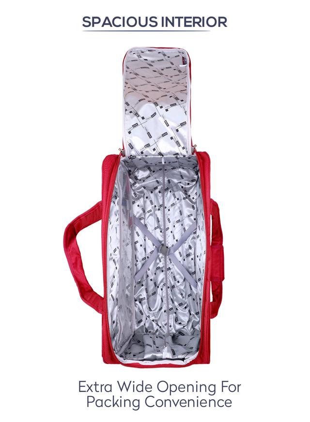 مجموعة شنط السفر لون أحمر 3Piece Duffle Bag Set /Travel Bag - Cabin Size Travel Duffel Bag - Holdall Duffle Carry Bag - PARA JOHN - SW1hZ2U6NDE5MTU5