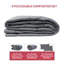 PARRY LIFE 4 Pcs  Comforter 1 Double Comforter, 1 Double Flat Sheet ,2 Standard Pillow Case - SW1hZ2U6NDE3Nzgy