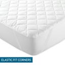 PARRY LIFE Soft Mattress Topper - Polyester Cover Microfiber Filling - Super soft, Box Stitched Mattress Protector Topper Cover, Elasticated Corner Straps - 200 x 200 cm
