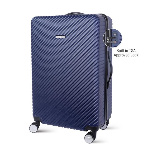 طقم حقائب سفر 3 حقائب مادة ABS بعجلات دوارة (20 ، 24 ، 28) بوصة كحلي PARA JOHN - Abs Hard Trolley Luggage Set, Navy - SW1hZ2U6MzY1NTg4