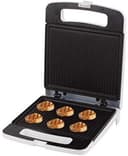 Olsenmark Sandwich Maker, 4 Slice - Cool Touch Housing - Non-Stick Cooking Plate - Power On