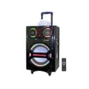 Olsenmark Rechargeable Trolley Speaker With Usb, Sd Card, Fm, Mic, Bluetooth & Remote - Led Light