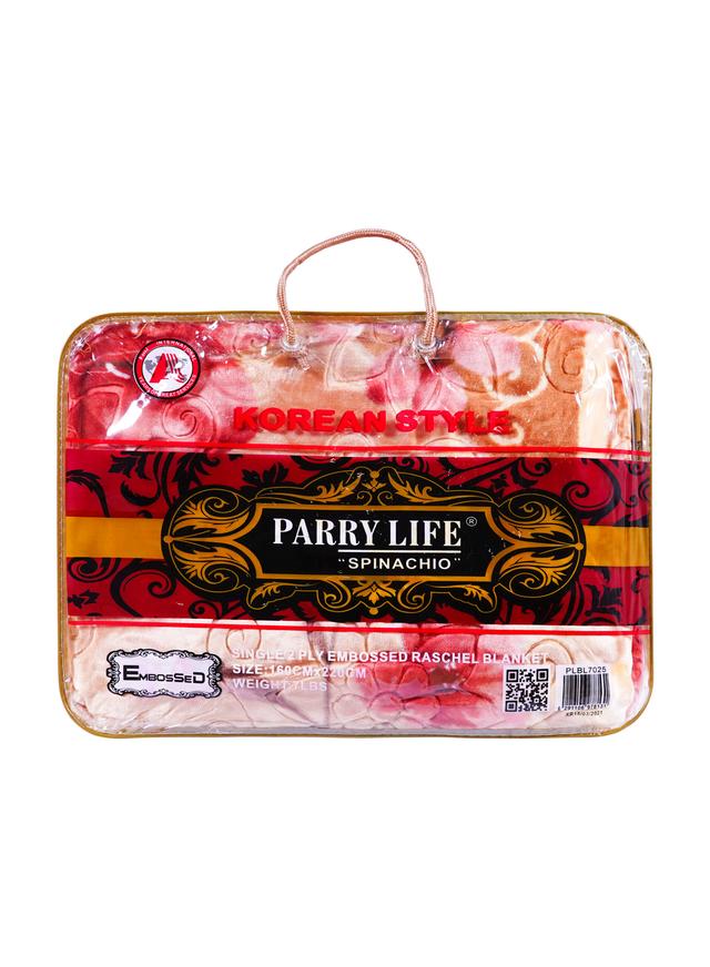 PARRY LIFE PLBL7025RE Spinacho Single Ply Embossed Blanket 160X220 - SW1hZ2U6NDE3MTAw