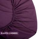 شرشف سرير و 2 غطاء وسادة - بني غامق PARRY LIFE Fitted Sheet - SW1hZ2U6NDE4Mjgy